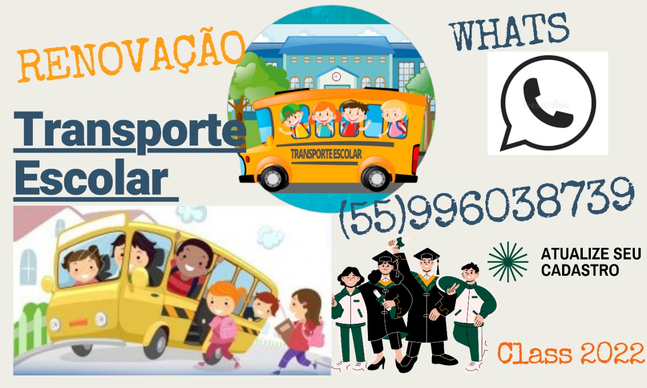 Renovação do transporte escolar municipal para 2022 é online